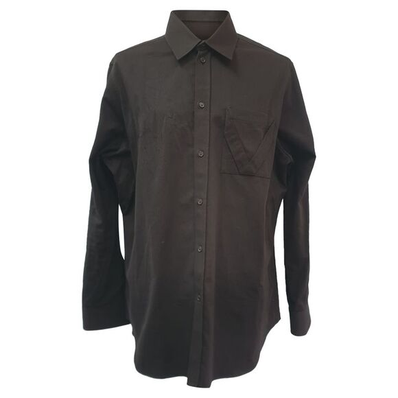 Bottega Veneta Button Up Shirt in Brown Cotton